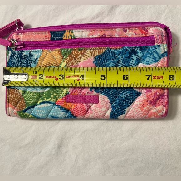 3 piece Vera Bradley Cotton Hadley Satchel Purse zip wallet small cosmetic pouch - Picture 15 of 16